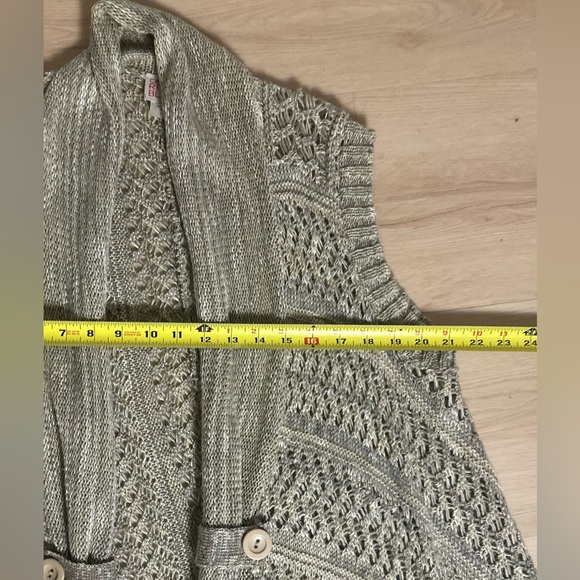 CANYON RIVER BLUES Boho Crochet Midi Vest Women’s Size Large - Picture 12 of 12